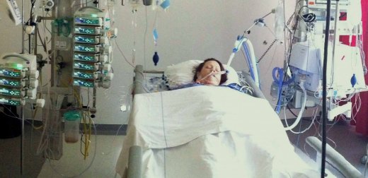 Paula in hospital